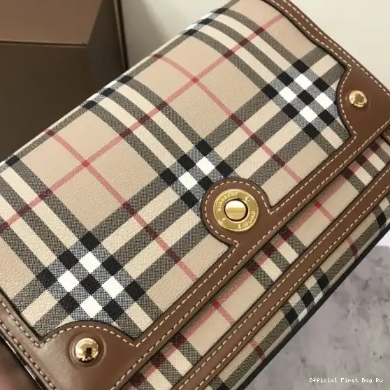 Official First Bag Ru Note Crossbody BURBERRY Bag-25-8.5-18cm 0605